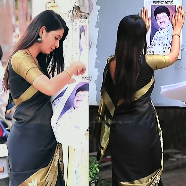 shwetha r prasad kannada tv actress radha rs1 14 saree pics ...